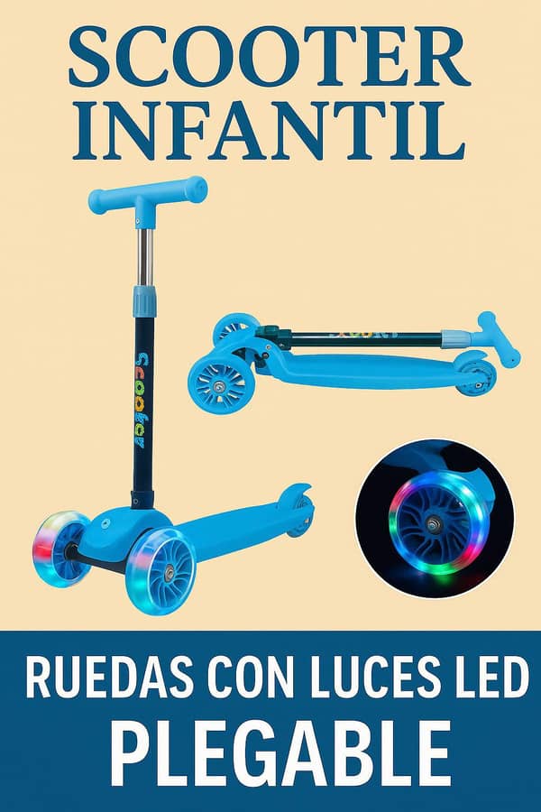 Monopatín con luces